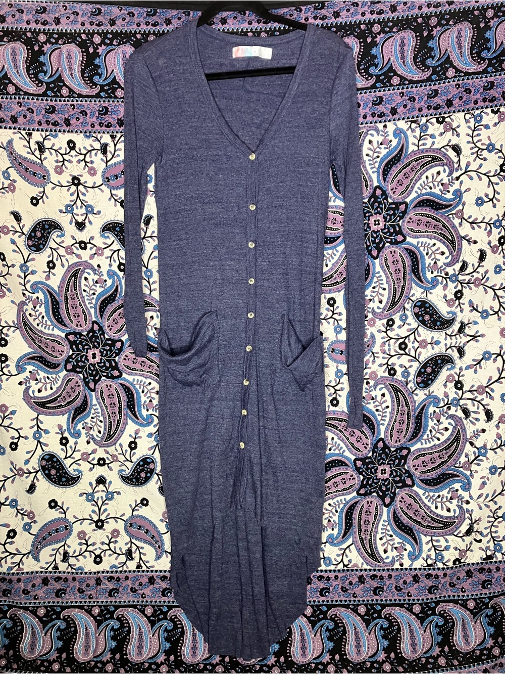 Free people beach M cardigan maxi dress